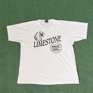 VINTAGE Limestone Eagles Basketball T Shirt Size Large